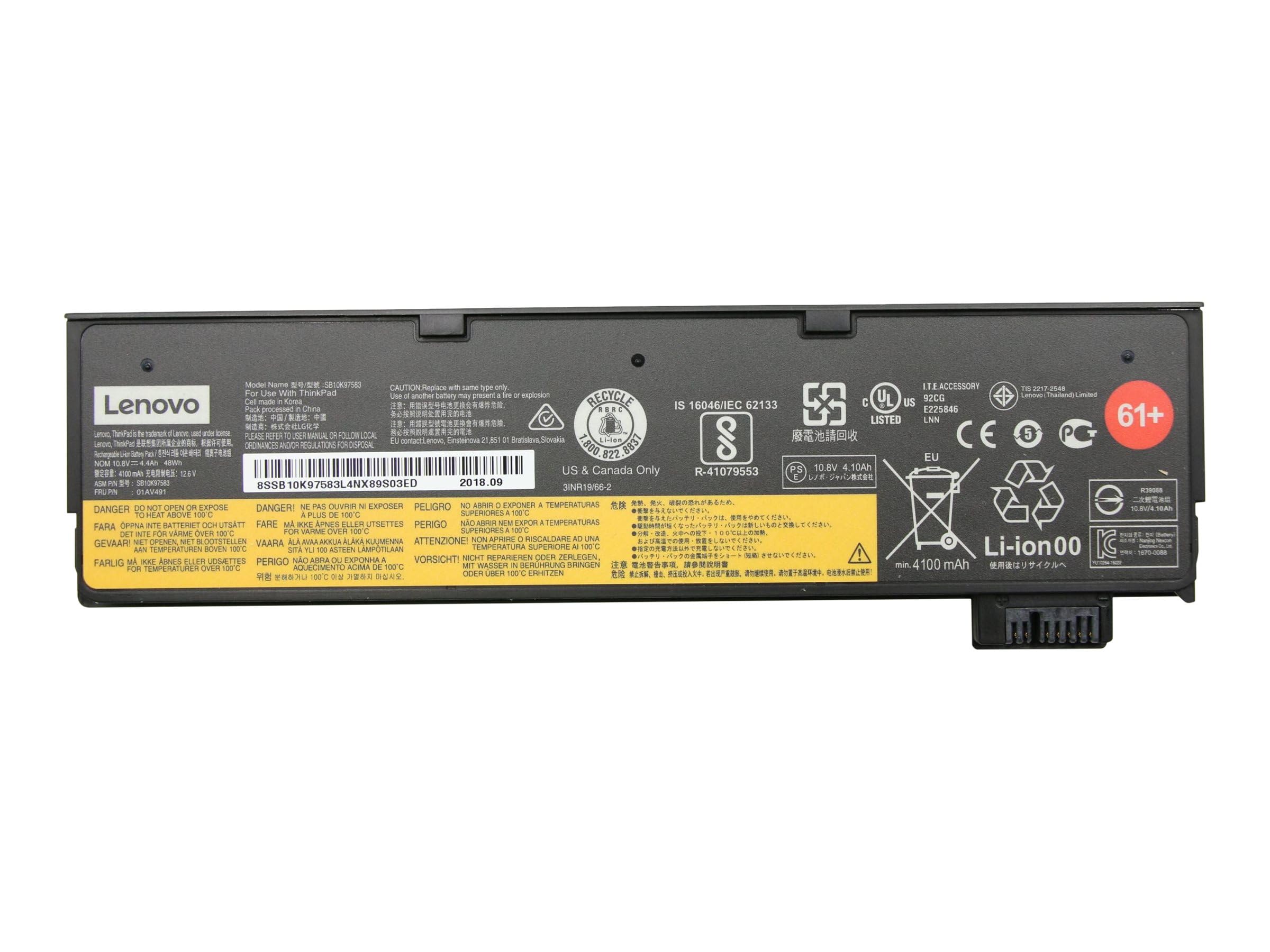 Lenovo Thinkpad Battery 61+ **New Retail**, 01AV491