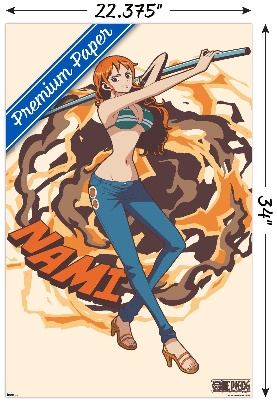 namiページ Amazon.com: One Piece: Fishman Island - Nami Staff Wall Poster