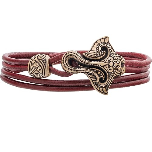 Ocean Maori Bracelet with Manta Ray Wristband with Skate Fish Gift for Men and Women Him Her Polynesian Nautical Tribal Jewelry (M - 6.7"-7.3"