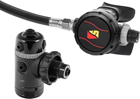 Dive Rite XT Scuba Diving Regulator (Yoke) w/ 28 Inch Hose for Diving, Gray