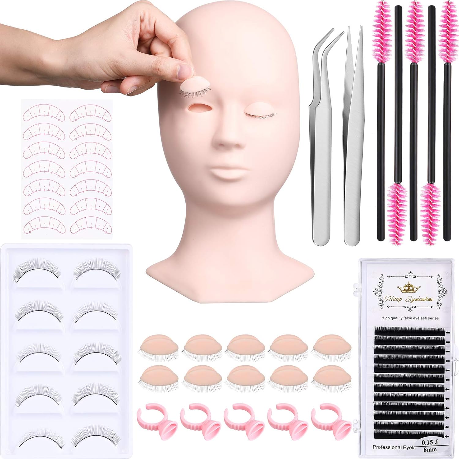 Eyelash Extension Supplies 5 Pairs Replacement Eyelids