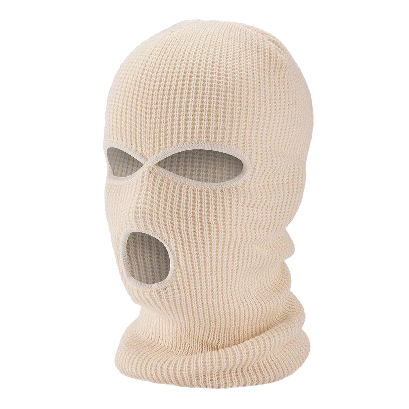 2/3-Hole Knitted Full Face Cover Ski Mask Beanie Hat Winter Balaclava Ribbed with Full Face Coverage for Warmth Protection, Ideal for Outdoor Sports, Suitable for Men and Women-image-44