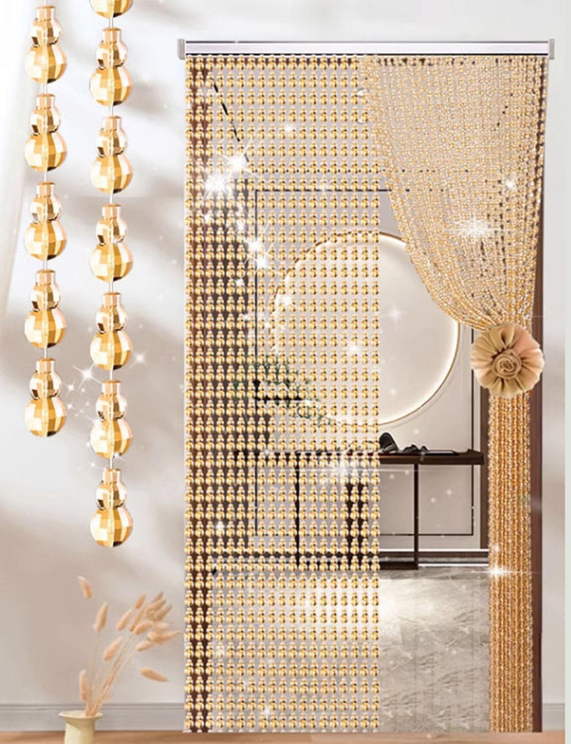 Akidai　セット販売割引　ビーズ装飾のれん（モダンスタイル Akidai セット販売割引 ビーズ装飾のれん（モダンスタイル Akidai