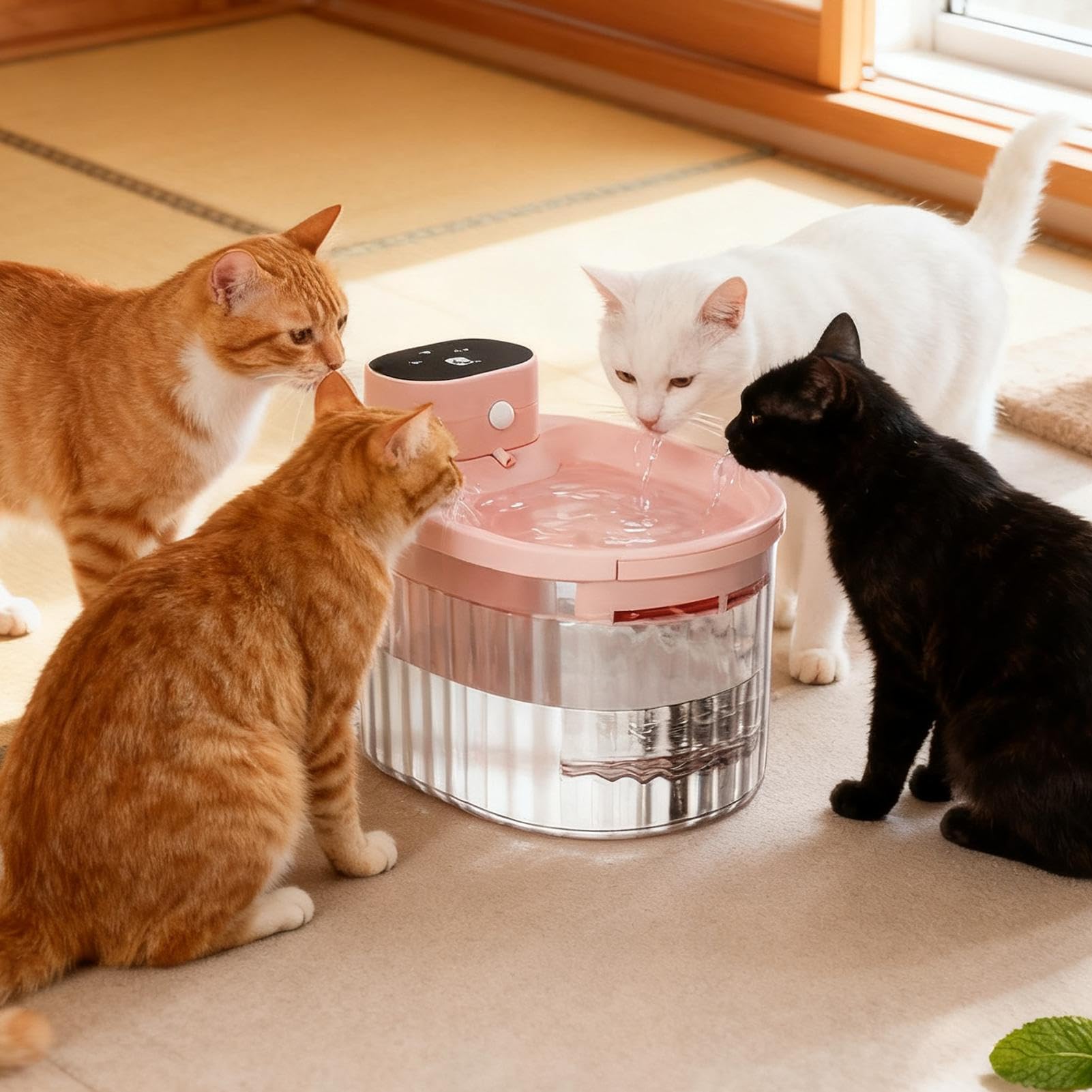 Fontana Gatti Dispenser Alimentatore Con Sensore Intelligente E Filtrazione