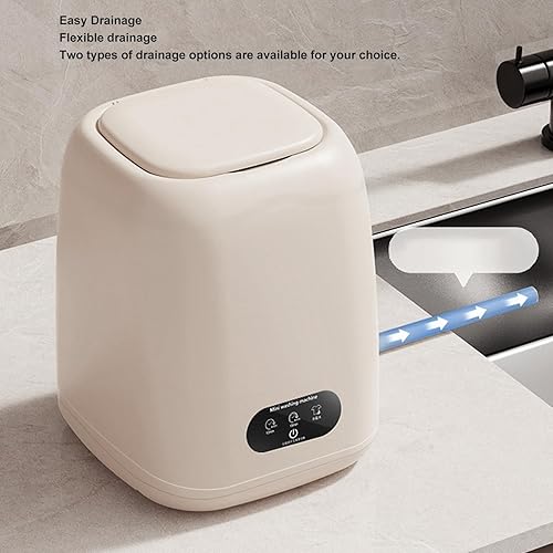 Miniatura 6 de Pssopp Lavadora portátil de 9 L, mini lavadora 2 en 1 con secadora giratoria para apartamentos, casas rodantes, viajes al aire libre y cuidado de la