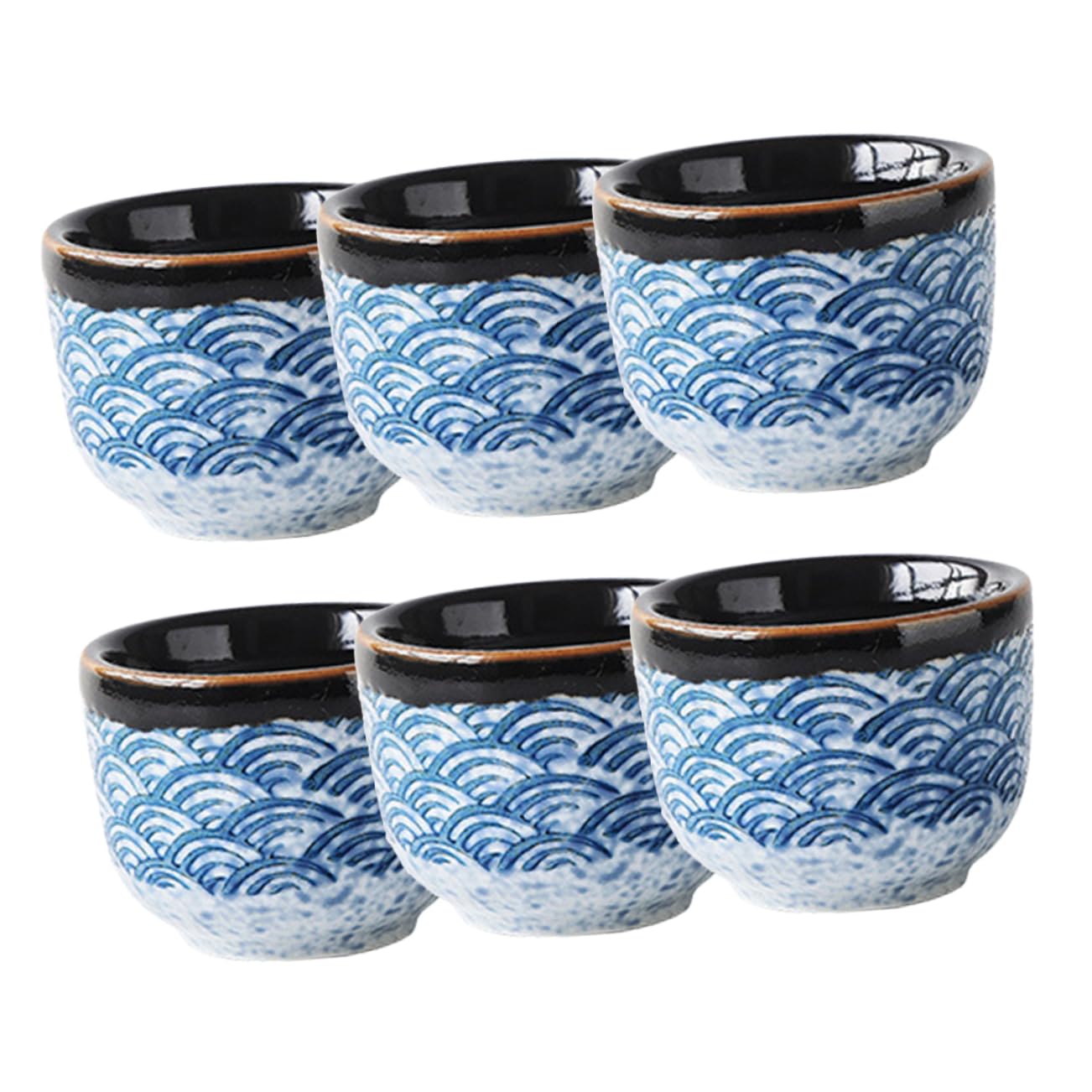 Tasses à thé japonaises céramique vaisselle maison service de table 6 pièces