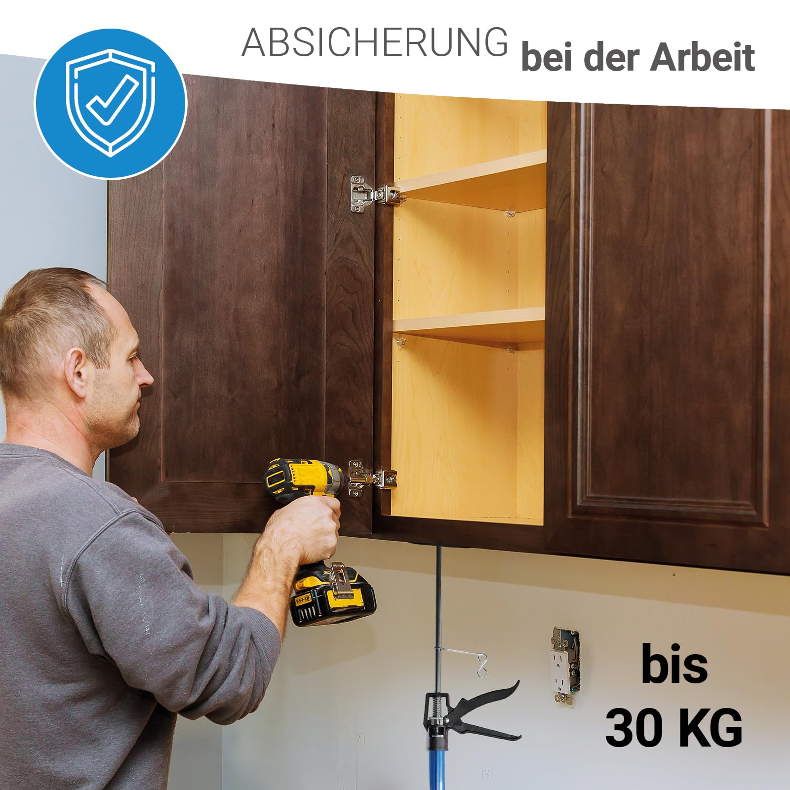 Bituxx Schnellspannstütze Deckenstütze Einhandstütze Montagestütze 115-290 cm (2 Paar)