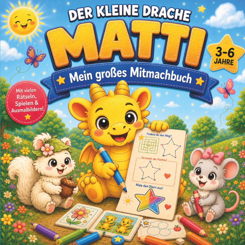 Der kleine Drache Matti: Mein großes Mitmachbuch