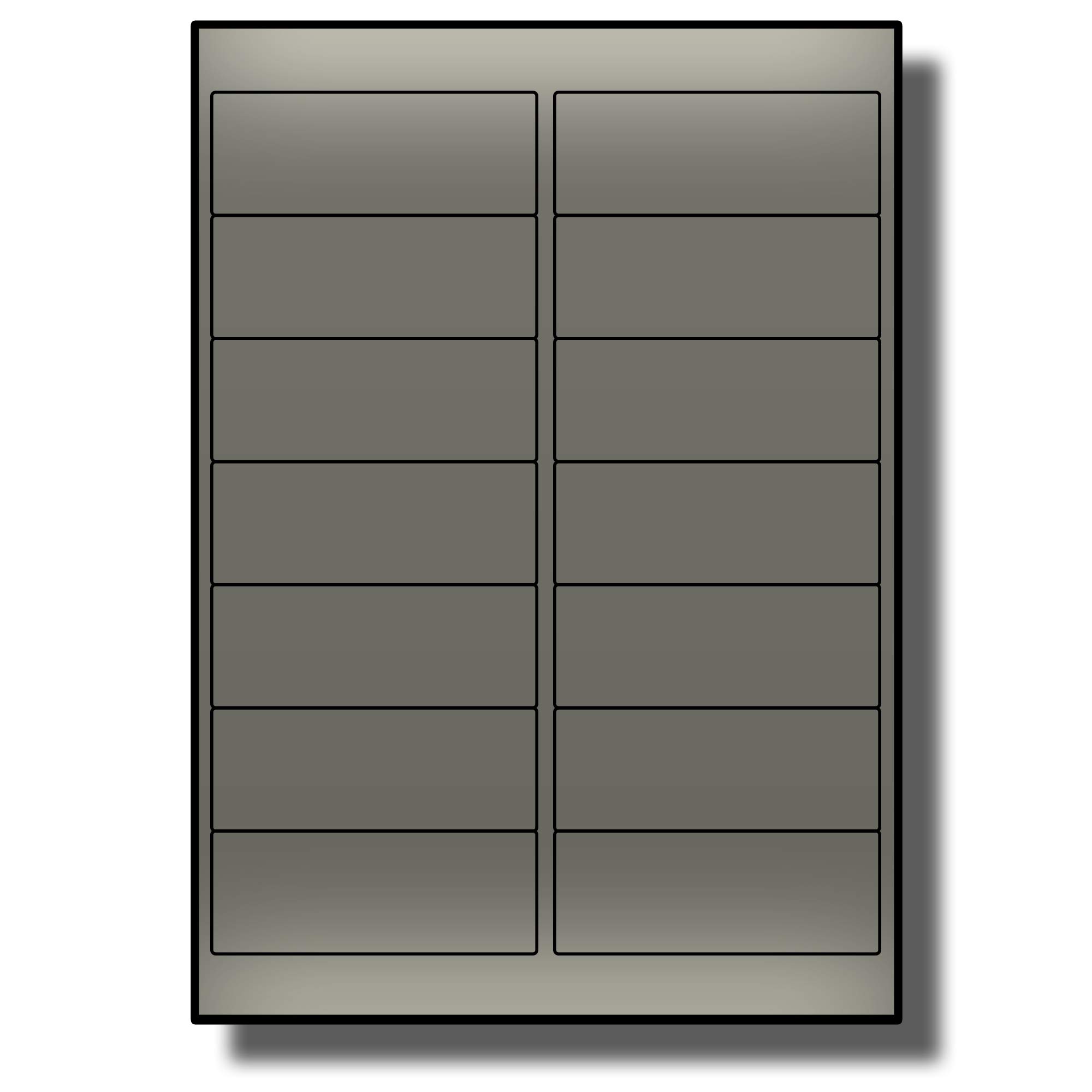 Label Planet® 14 Per Page/Sheet, 5 Sheets (70 Metallic Silver Sticky Labels), A4 Address Shipping Mailing Stickers for Letters/Parcels/Cards, for Laser Printer Only, LP14/99 LS, 99.1 x 38.1 MM