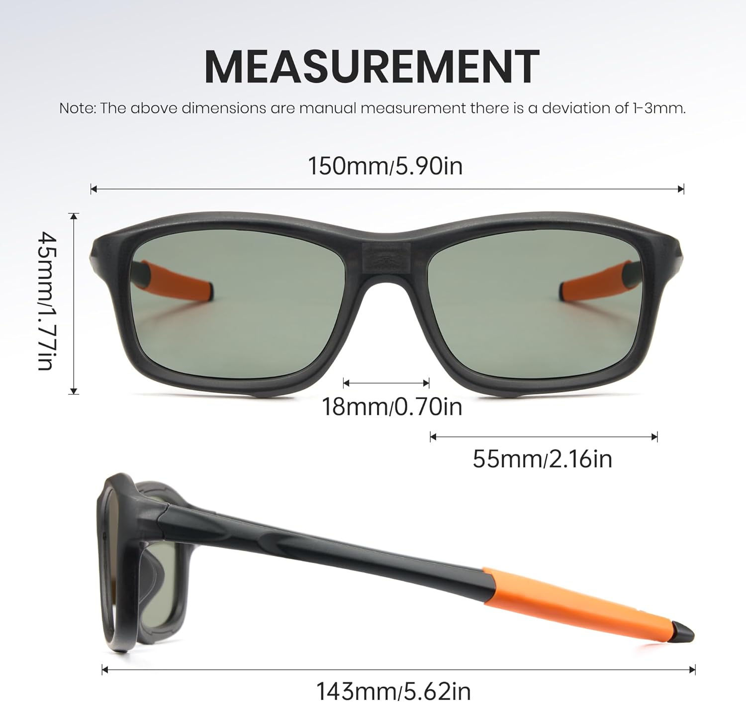 Cyxus 0.1 Seconds Smart Photochromic Sunglasses Men Women Polarized Sunglasses UV Protection with Blue Light Blocking P1176