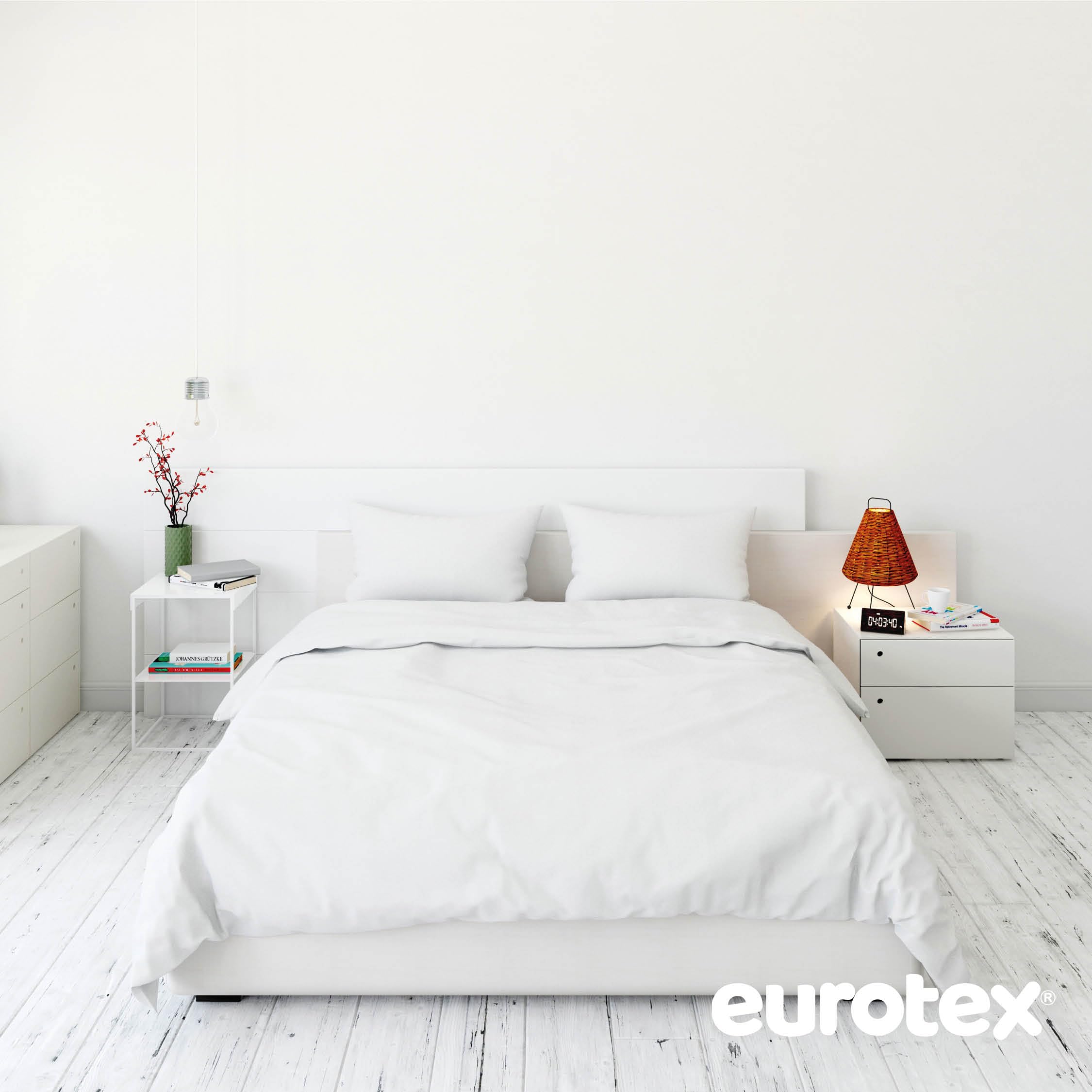 EUROTEX Pintura Higienizante Comfortex AG+ con Tecnología de Iones de Plata - Pintura Plástica Blanca Interior y Exterior - Evita el crecimiento de Virus y Microorganismos (20 Kg)