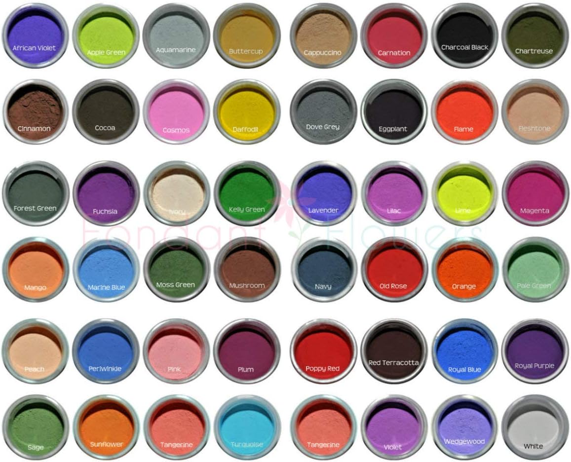 Tangerine Petal Dust 100% Edible Petal Dust, 4 grams by Sugar Deco for adding color to confections