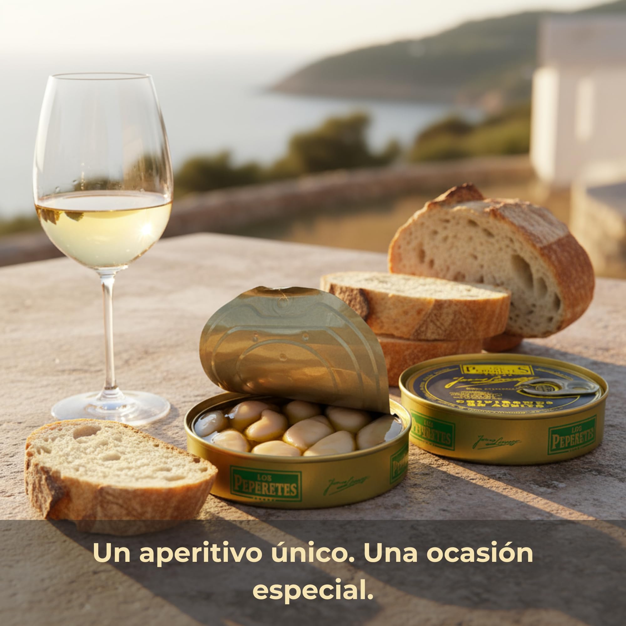 LOS PEPERETES x3 Lata Chipirones en Aceite de Oliva 120 g | Marisco Gallego Gourmet | Conserva Artesanal del Atlántico con Aceite de Oliva Virgen Extra