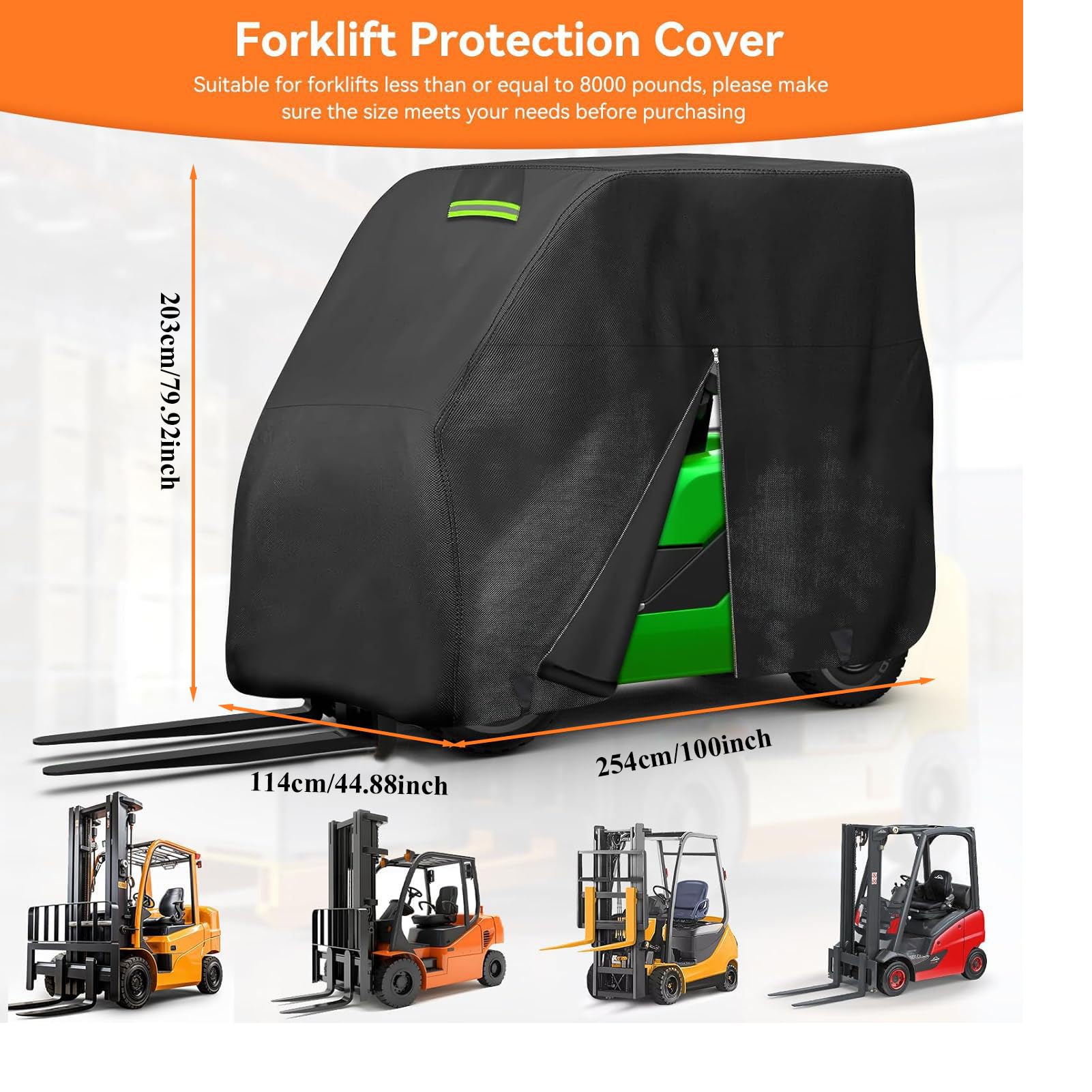 Protectora para Vehículos Cubierta Impermeable para Vehículo Industrial con