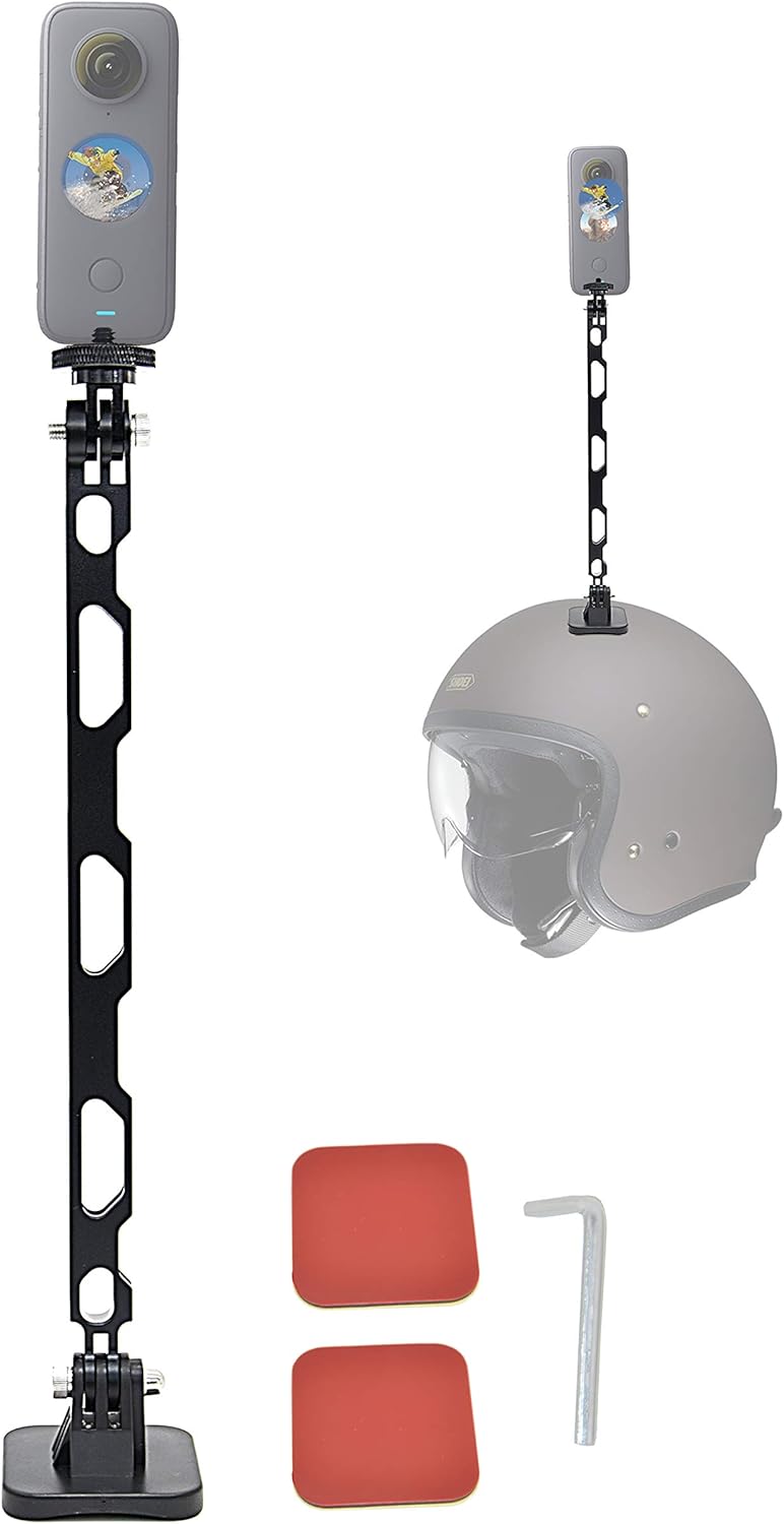 VGSION Motorcycle Unicorn Helmet Mount Kit for Insta360 X3