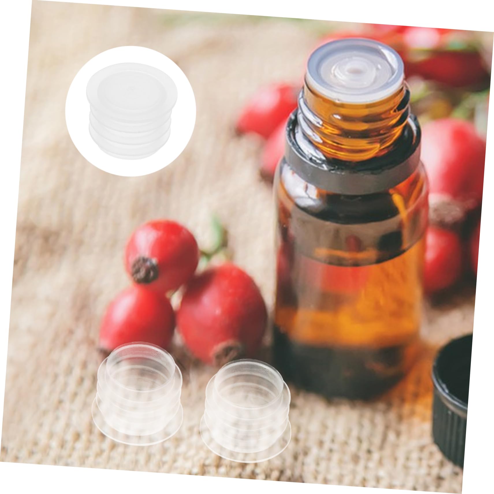 KICHOUSE End Cap Replacement for Bottles Tubing 100pcs Pe Plastic Round Stoppers for Shakers