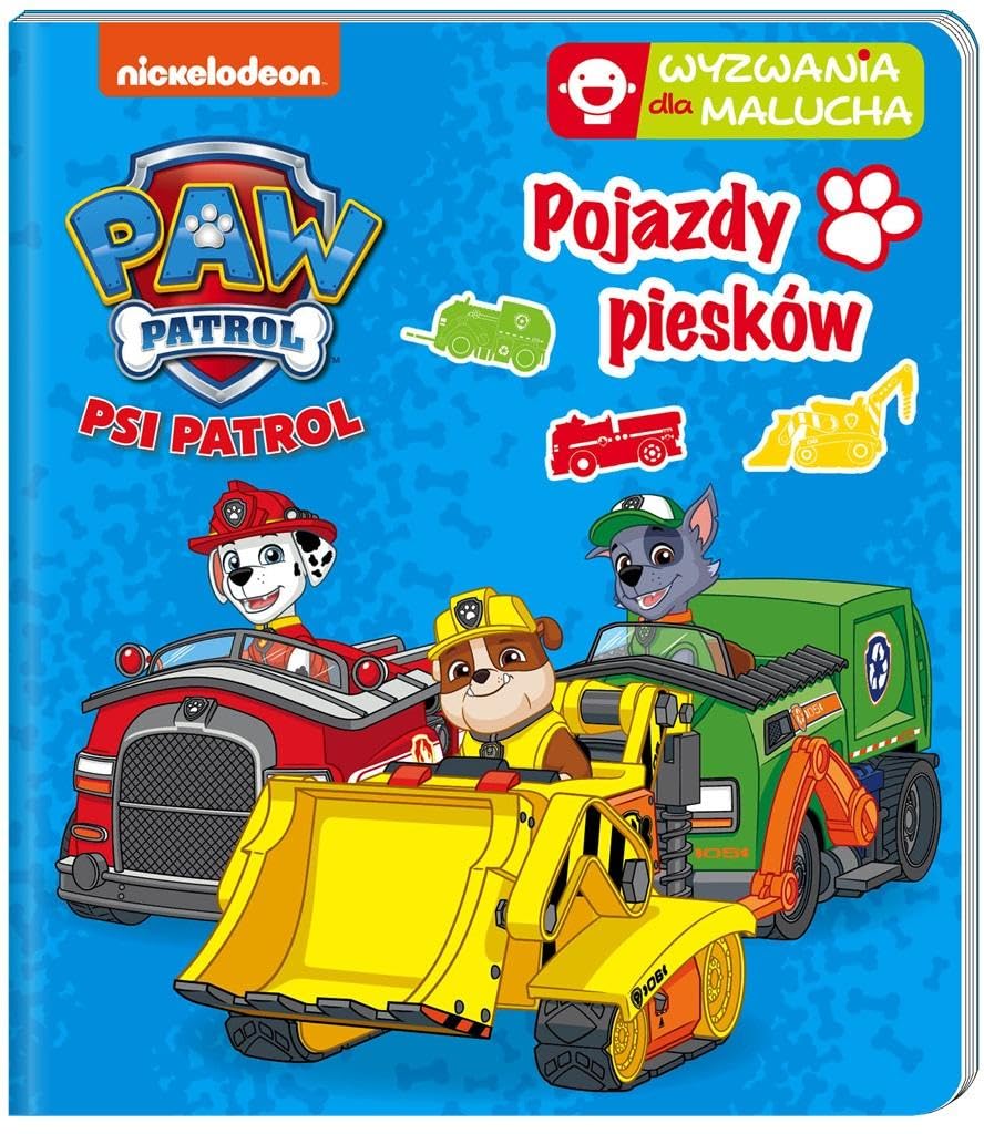 Psi Patrol Wyzwania dla malucha Pojazdy piesków