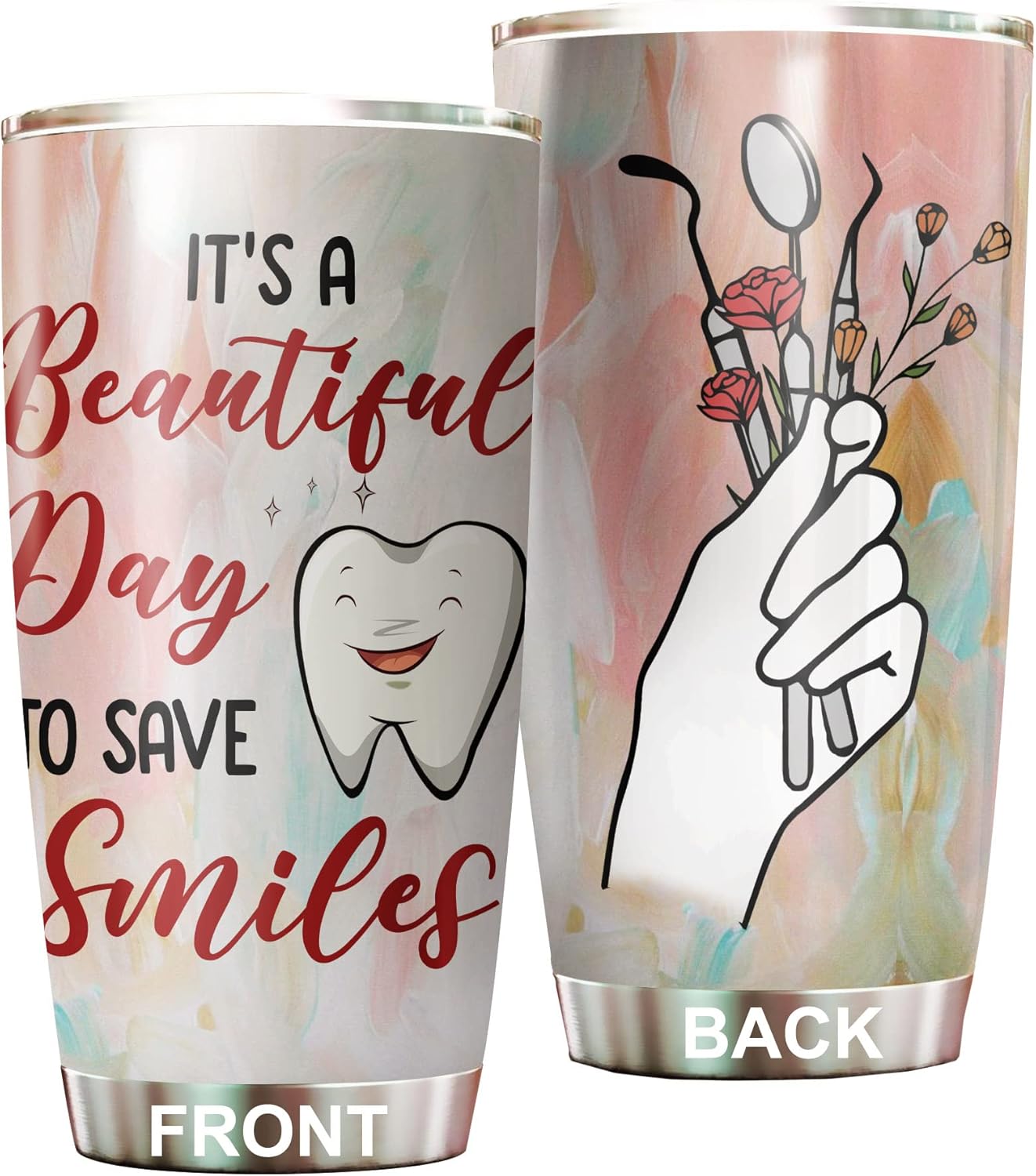 MEDROC Dental Assistant Tumbler Gifts Stainless Steel 20oz, Funny Dental Assistant