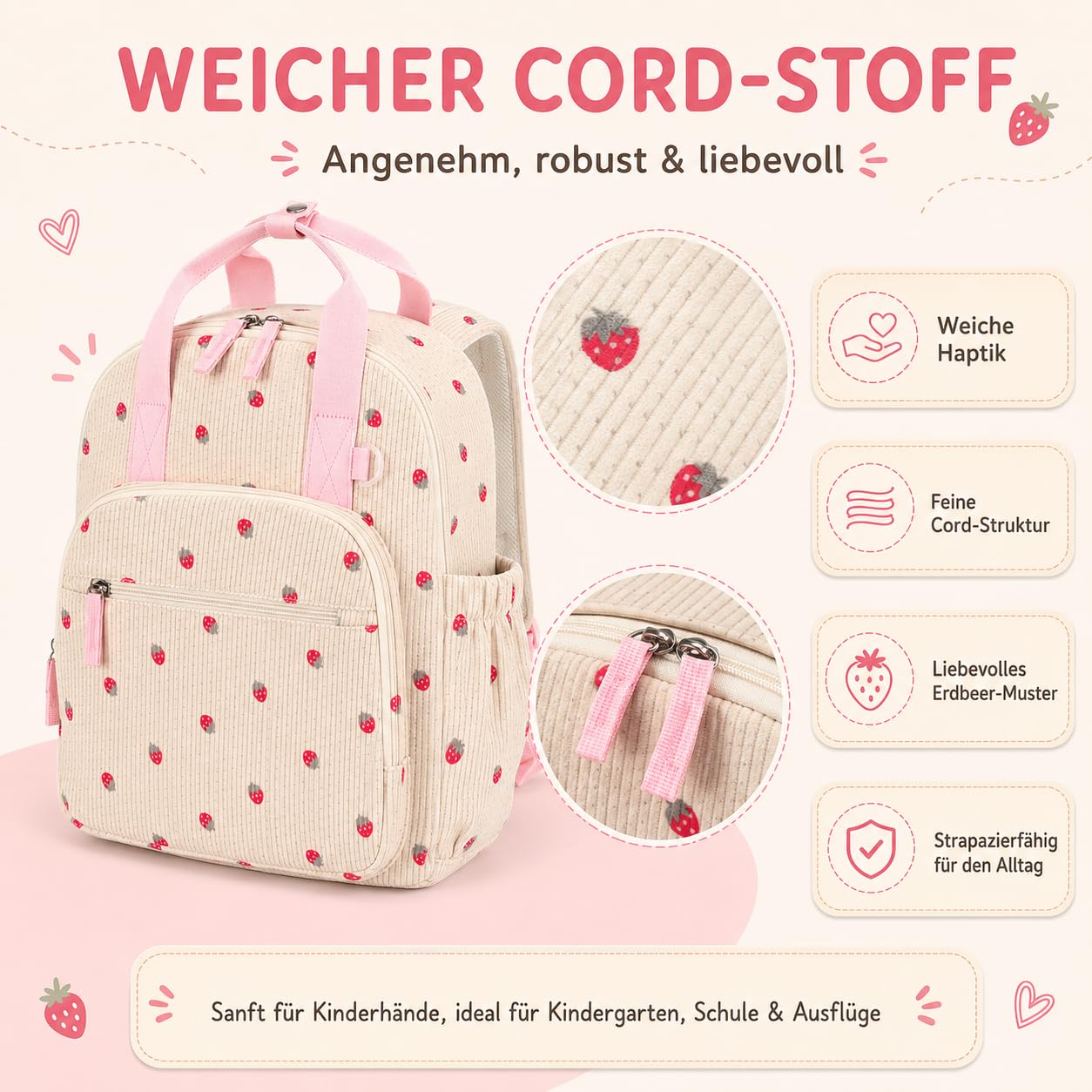 LEDAOU Zaino per bambini, impermeabile, per bambini da 2 a 4 anni, scuola materna e scuola, per ragazzi e ragazze, Z-dinosauri verdi, Für 4–8 Jahre (15″ hoch, geeignet für A4-Ordner)