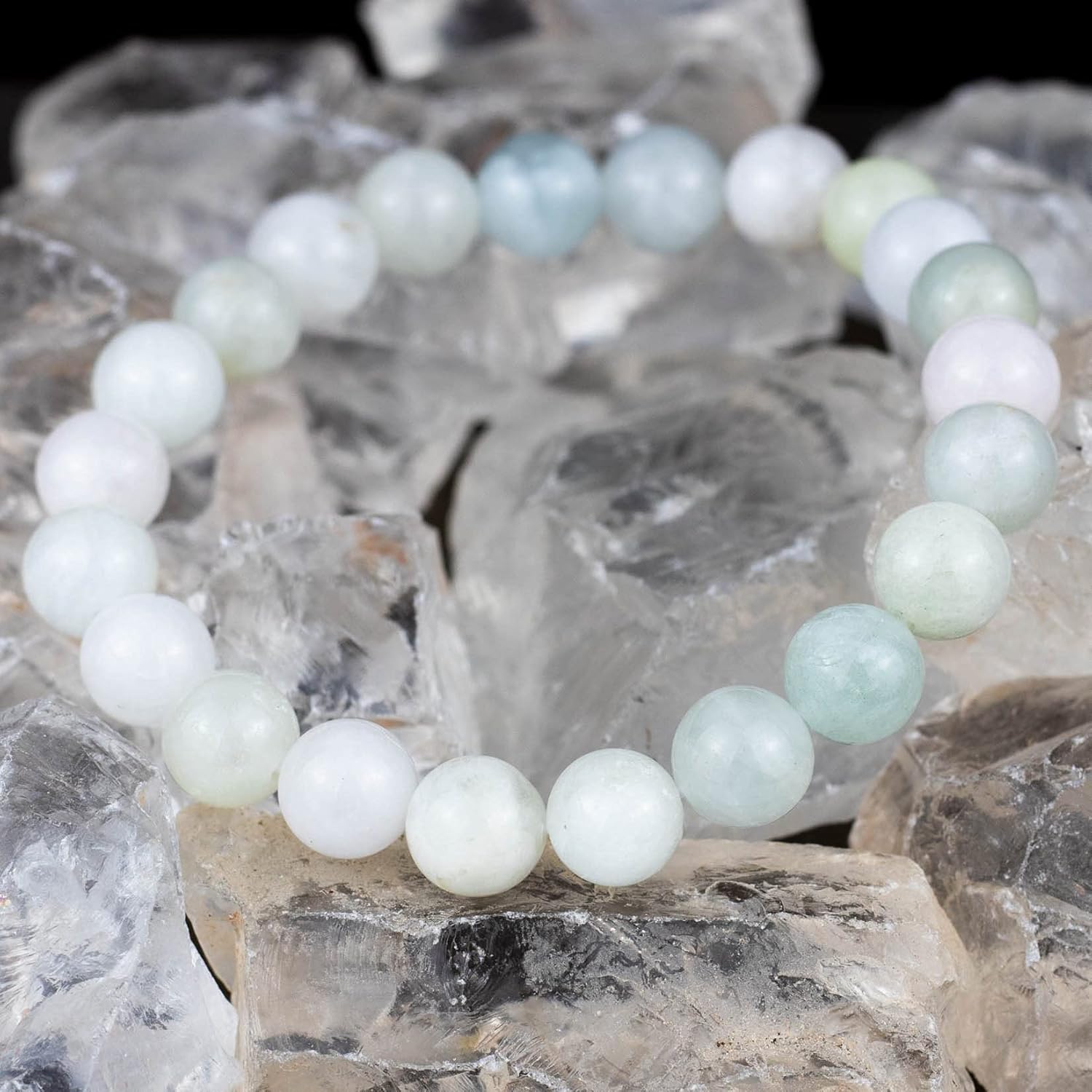 DAZCOLO 8mm Natural Gemstone Stretch Bracelet, Handmade Unisex Crystal Bracelets for Meditation, Yoga, Spiritual Healing & Positive Energy - Image 4