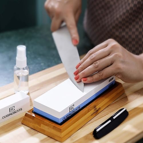 Miniatura 5 de Whetstone 10006000 - Juego de piedra afiladora de cuchillos de cocina 10006000 - Waterstone 10006000 - Piedra de agua - Piedra húmeda - Piedra de