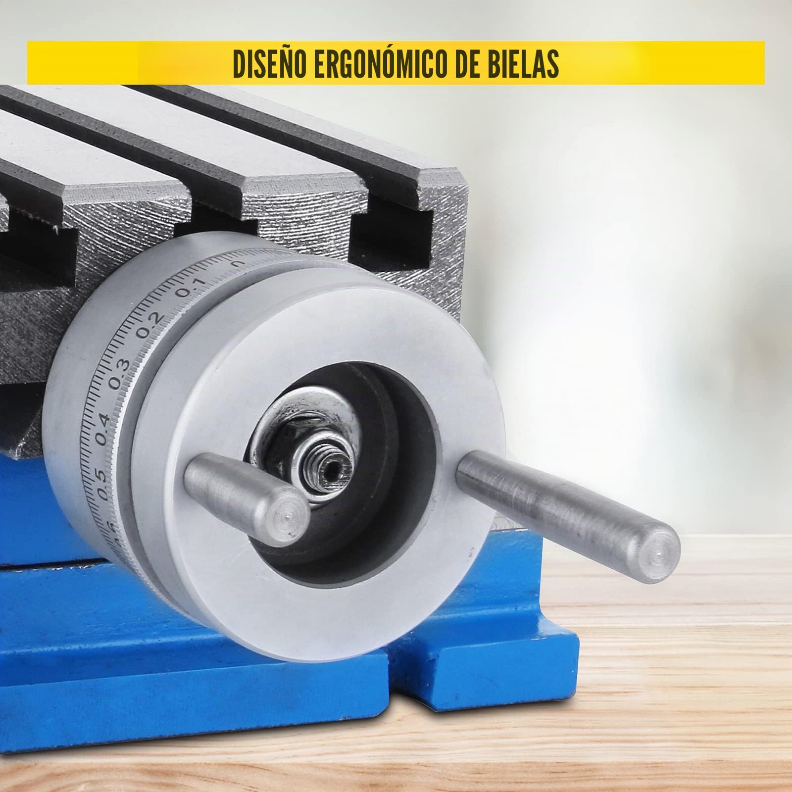 Mesa Mecánica Coordenada 185 x 100mm Máquina de Fresadora Soporte Perforación Banco 2 Ejes 4 Vías Mesa de Trabajo Horizontal y Vertical Altura de Trabajo 102mm para Perforación y Fresados