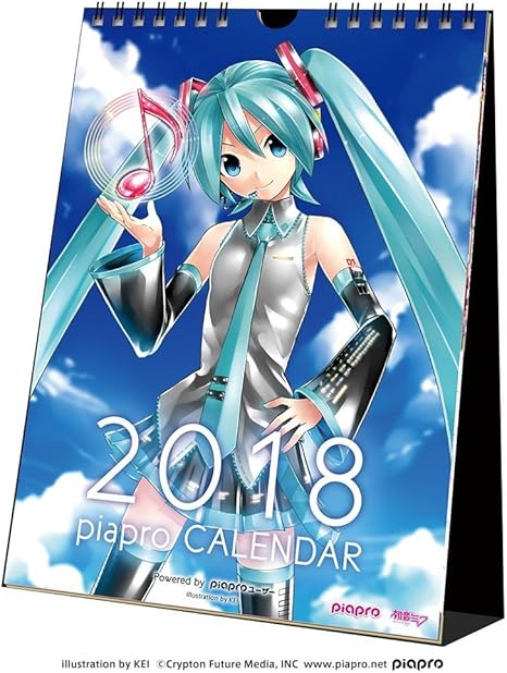 Amazon 初音ミク 18年 Piaproカレンダー アニメ 萌えグッズ 通販