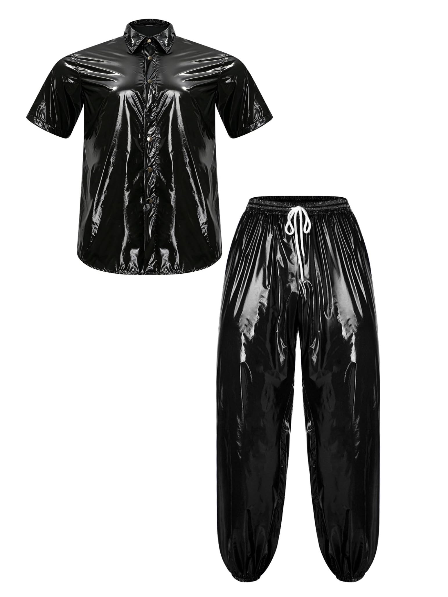 Brillante Outfit Uomo Sportswear Casual Due Pezzi Pantaloni Casual Estivi Combinaison Impermeabile