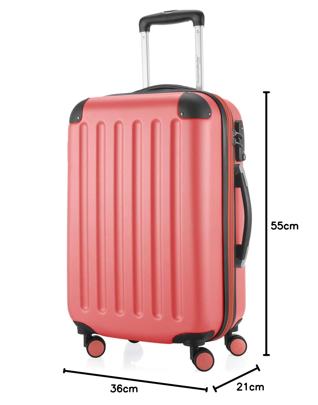 HAUPTSTADTKOFFER - Spree - Maleta rígida, Trolley expandible, Equipaje de Viaje, 4 Ruedas Dobles, TSA, 65 cm, 74 litros, Champán — view 345