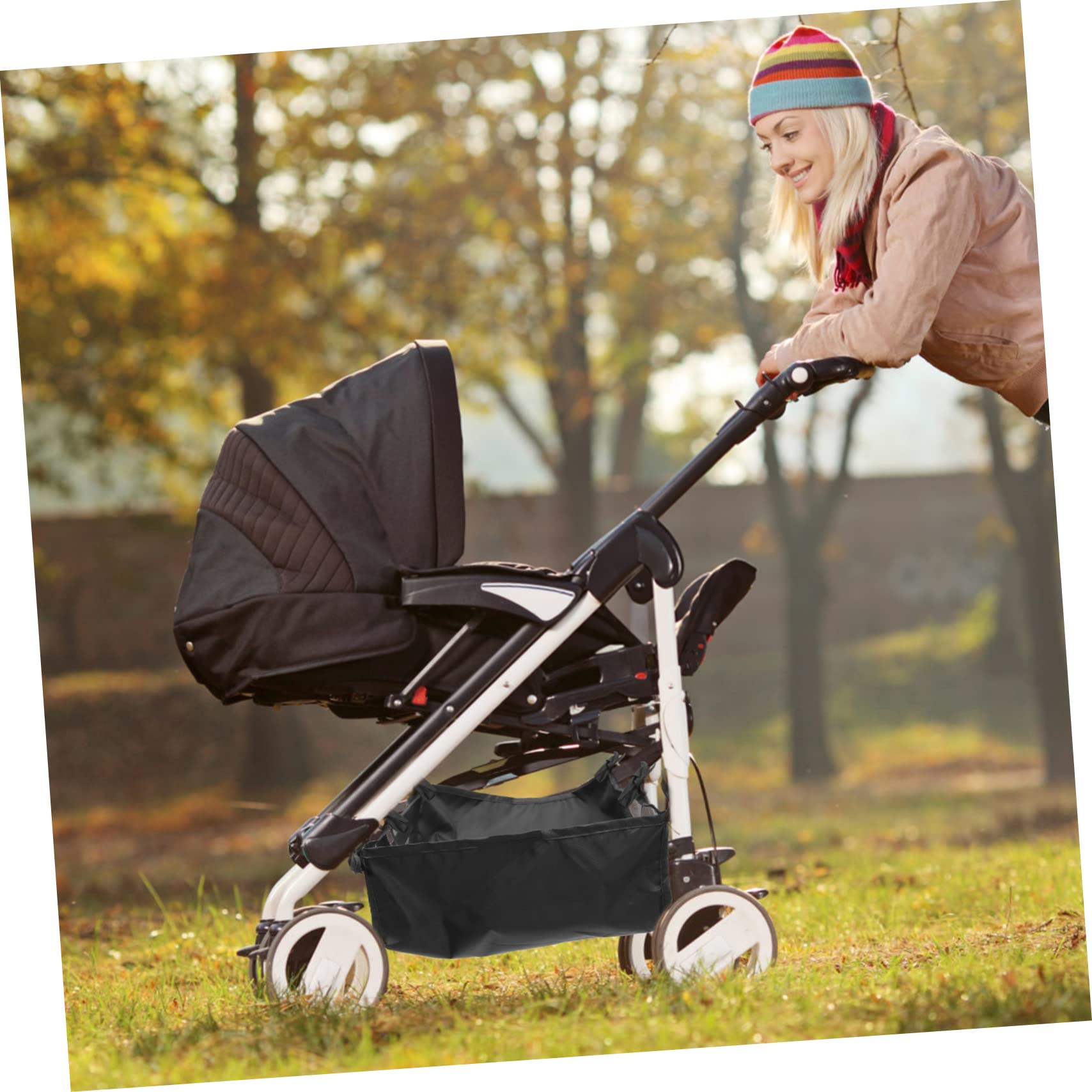 Baby Push Passeggino Passeggino Cestino di stoccaggio Oxford Panno Capacità Passegg