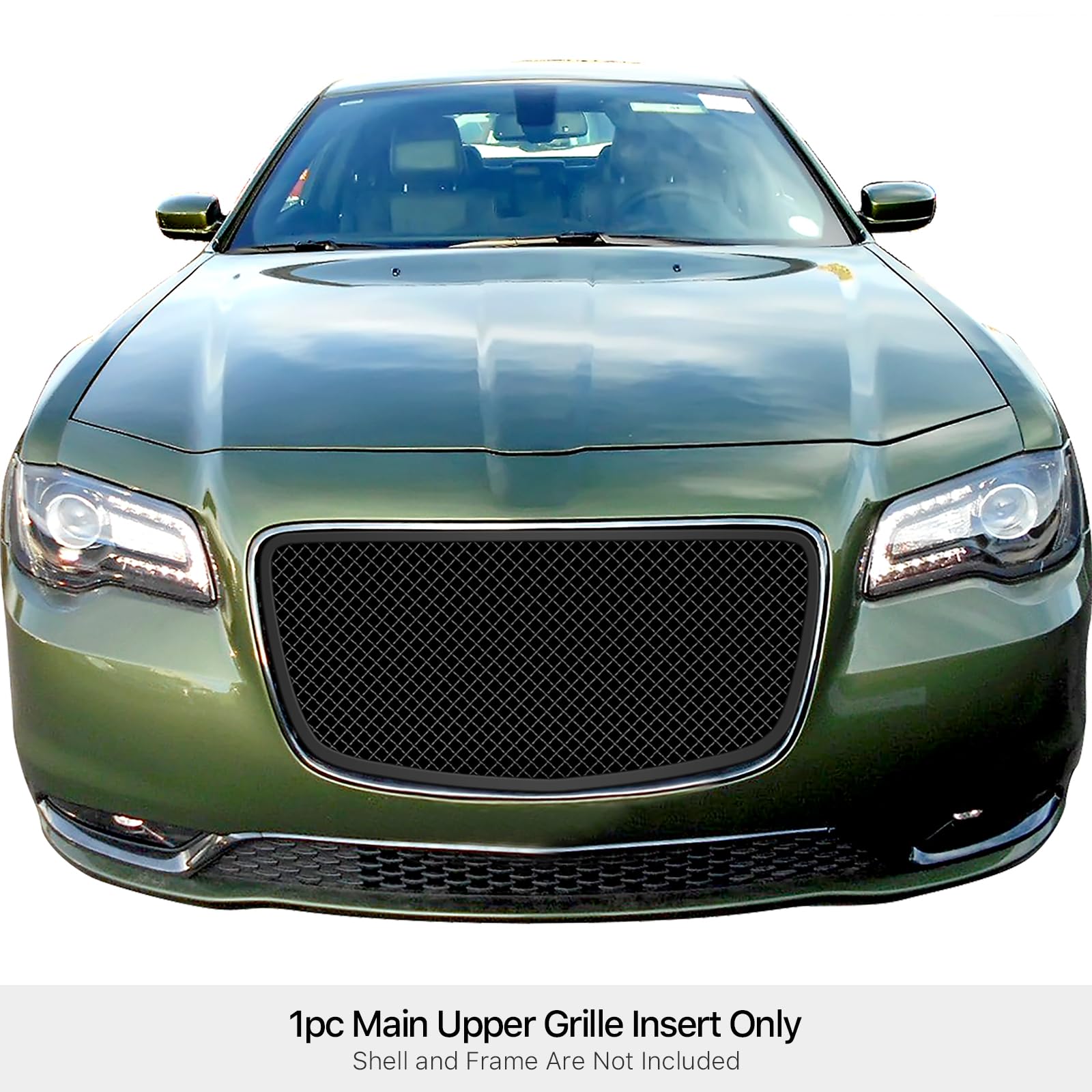 8/31迄【送料込】クライスラー300C ブラックメッシュグリル 未装着 グリル Fits 04-10クライスラー300 300Cブラックメッシュ