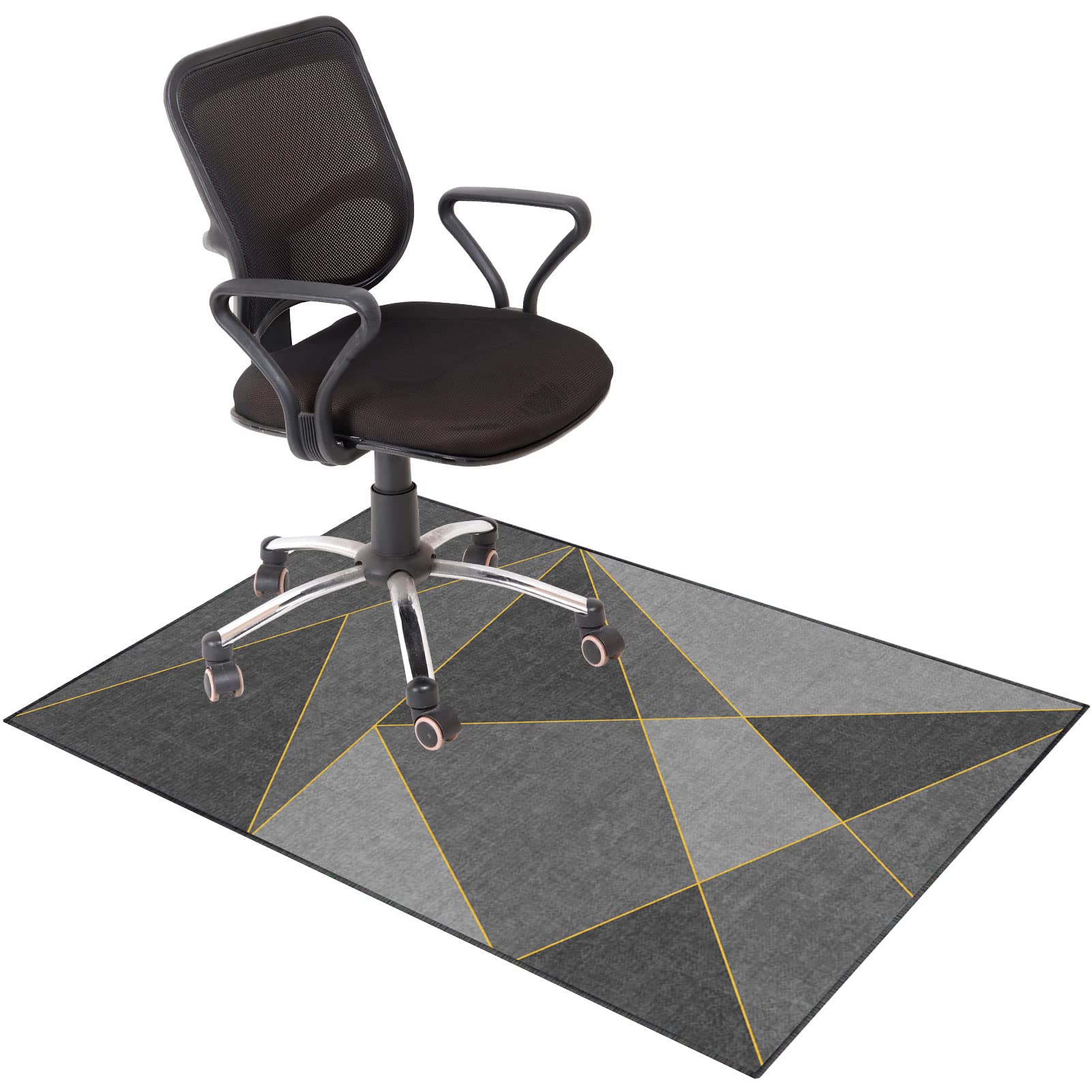 EYZO 140 × 180 cm Chair Mat For Carpeted Floor, Gaming Chair Mat, Office Chair Mat, Multi-Purpose Carpet Protector, Desk Chair For Carpeted And Hardwood Floor, Protects Floors, Non-Slip Soundproofing