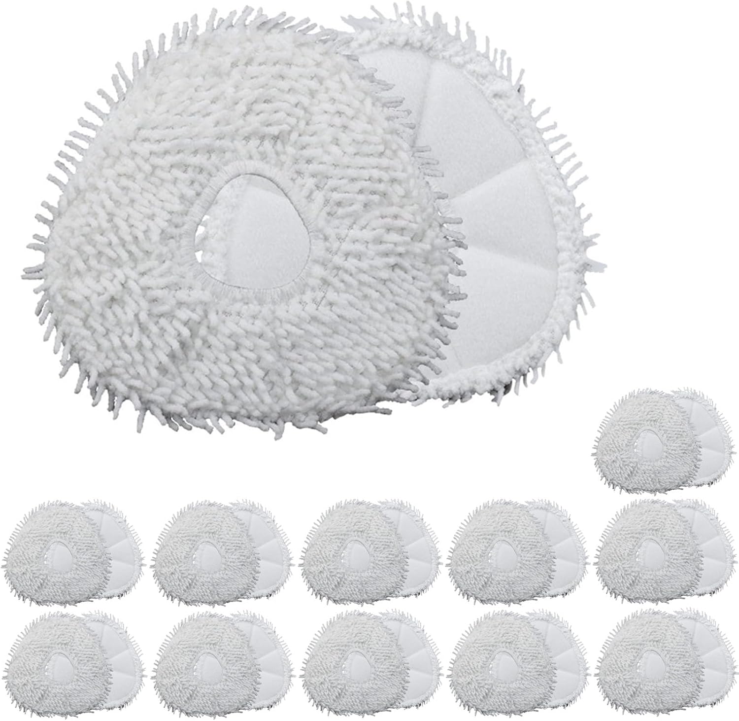 24 White Microfiber Mop Pads Compatible with NARWAL Freo, J4, J4 lite, J3, Freo X Ultra Robtic Vacuum Cleaner Robots