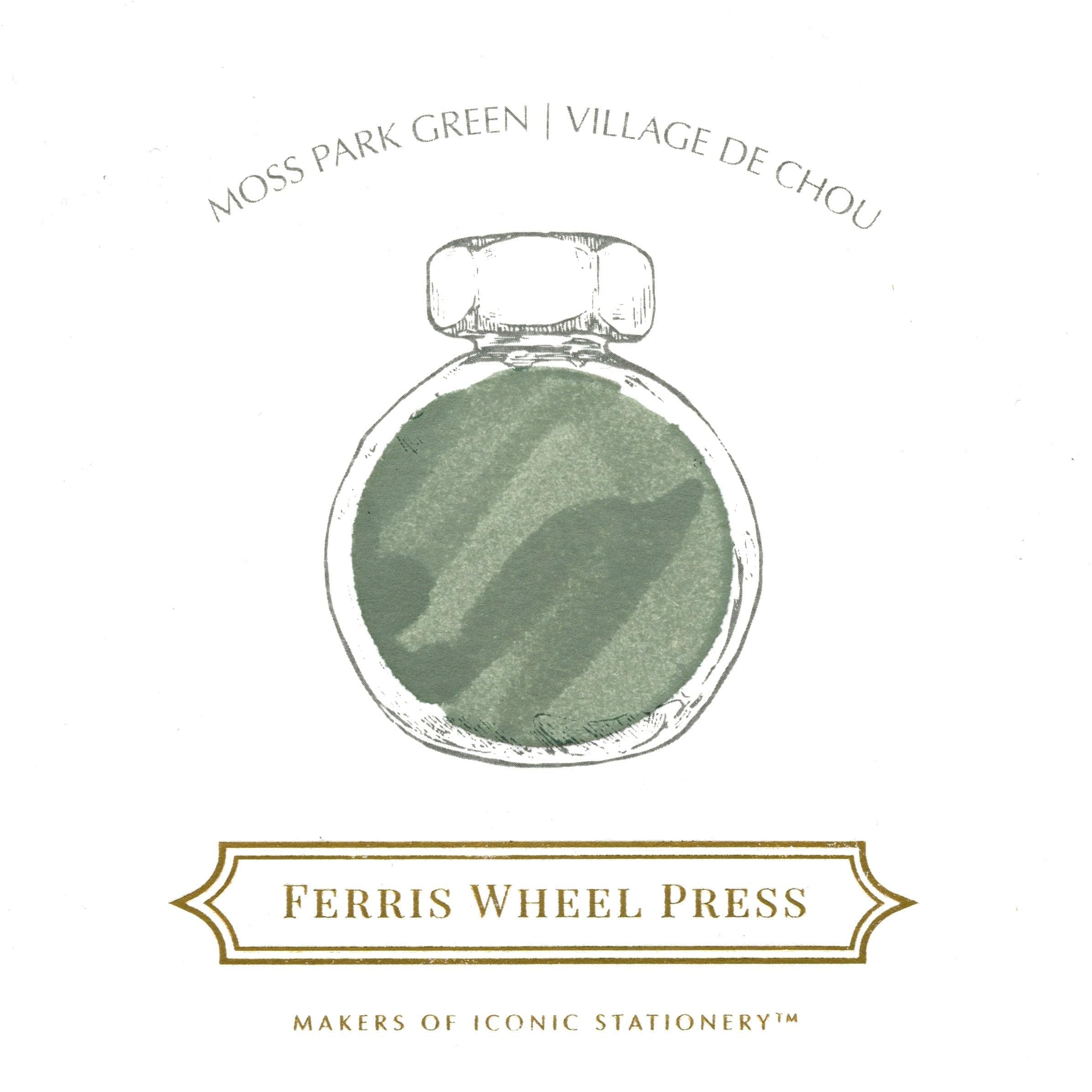 Ferris Wheel Press Fountain Pen Ink | Everyday Ink Collection | Muted Green | 38ml - Image 2