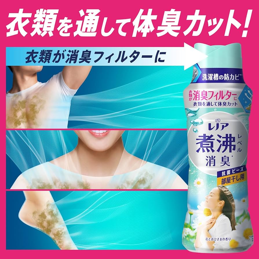 Amazon | レノア 超消臭 煮沸レベル消臭 抗菌ビーズ 部屋干し 花