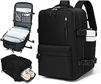 Mochila de Viagem Expansivel Grande Masculina Feminina,Mochila Avião Notebook Bolsa de Sapato,Executiva,Antifurto,Reforçada,USB,Impermeável,Escolar,Faculdade,Trabalho,Presente