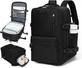 Mochila de Viagem Expansivel Grande Masculina Feminina,Mochila Avião Notebook Bolsa de Sapato,Executiva,Antifurto,Reforçada,USB,Impermeável,Escolar,Faculdade,Trabalho,Presente