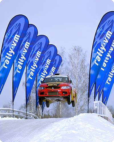 Miniatura 6 de Banderas de plumas publicitarias personalizadas para negocios fuera de texto con logotipo personalizado en letrero de bandera abierta (solo