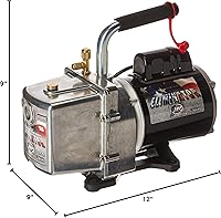 Vista 2 de JB Industries - Bomba de vacío DV-6E Eliminator de 6 pies cúbicos por minuto, para servicio a equipos de aire acondicionado