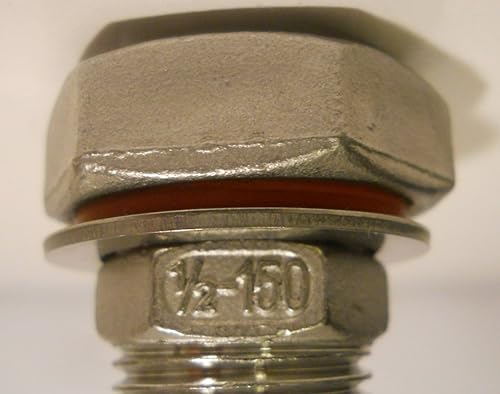 KIT DE CABEZA DE BULKHEAD SIN SOLDADURA para HERvidor de cerveza o WHISKEY STILL - ACERO INOXIDABLE 1/2" NPT HOMEBREW EQUIPO