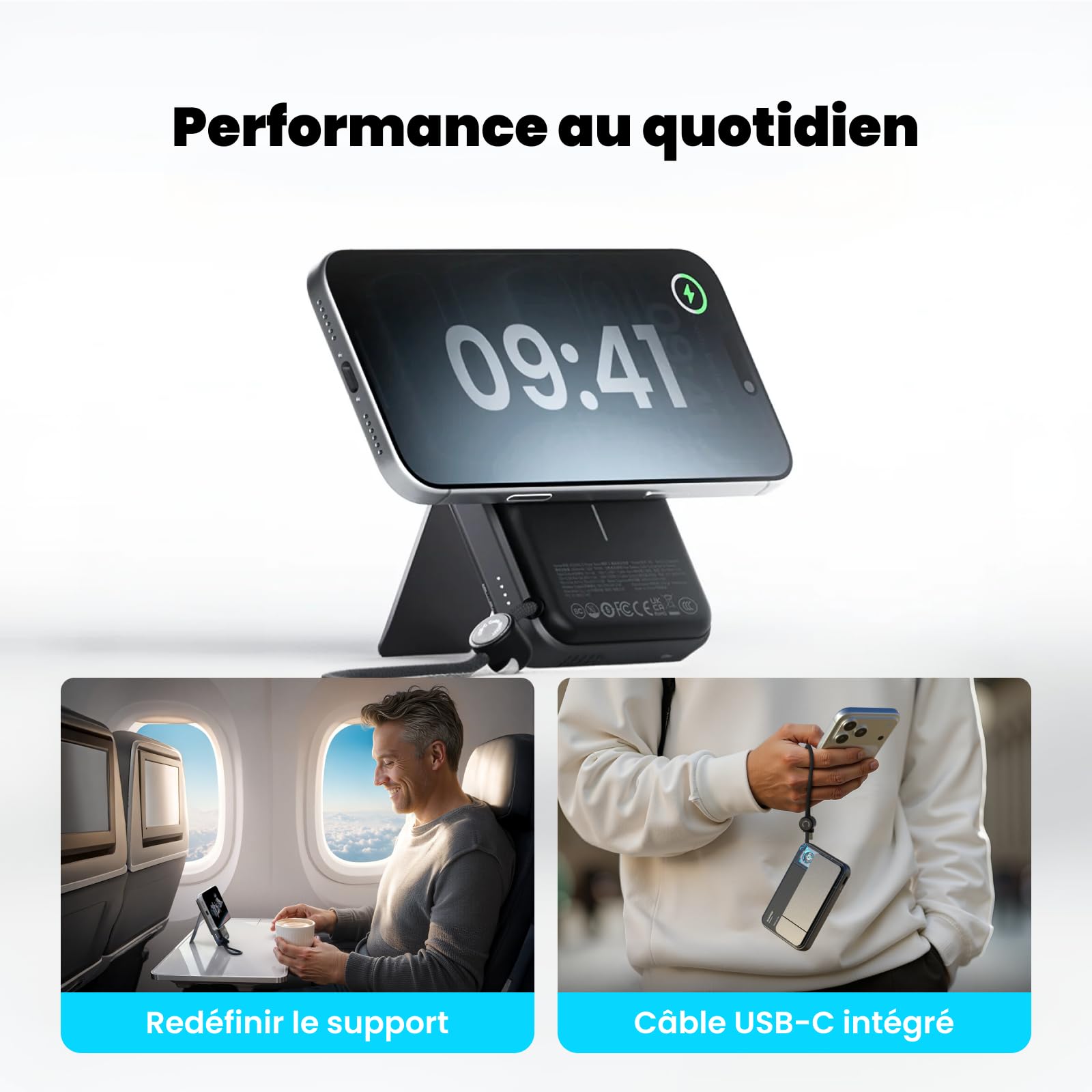 SHARGE ICEMAG 3 Qi2.2 25w Batterie Externe Magsafe 10000mAh ActiveCooling