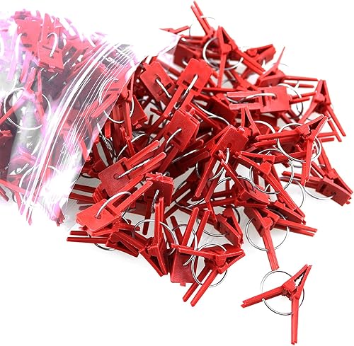 100 Uds. Universal Planta Injerto Clip 1.181x0.866 in Plástico Ronda Boca Injerto Clips Jardinería Herramienta para Frutas y Verduras