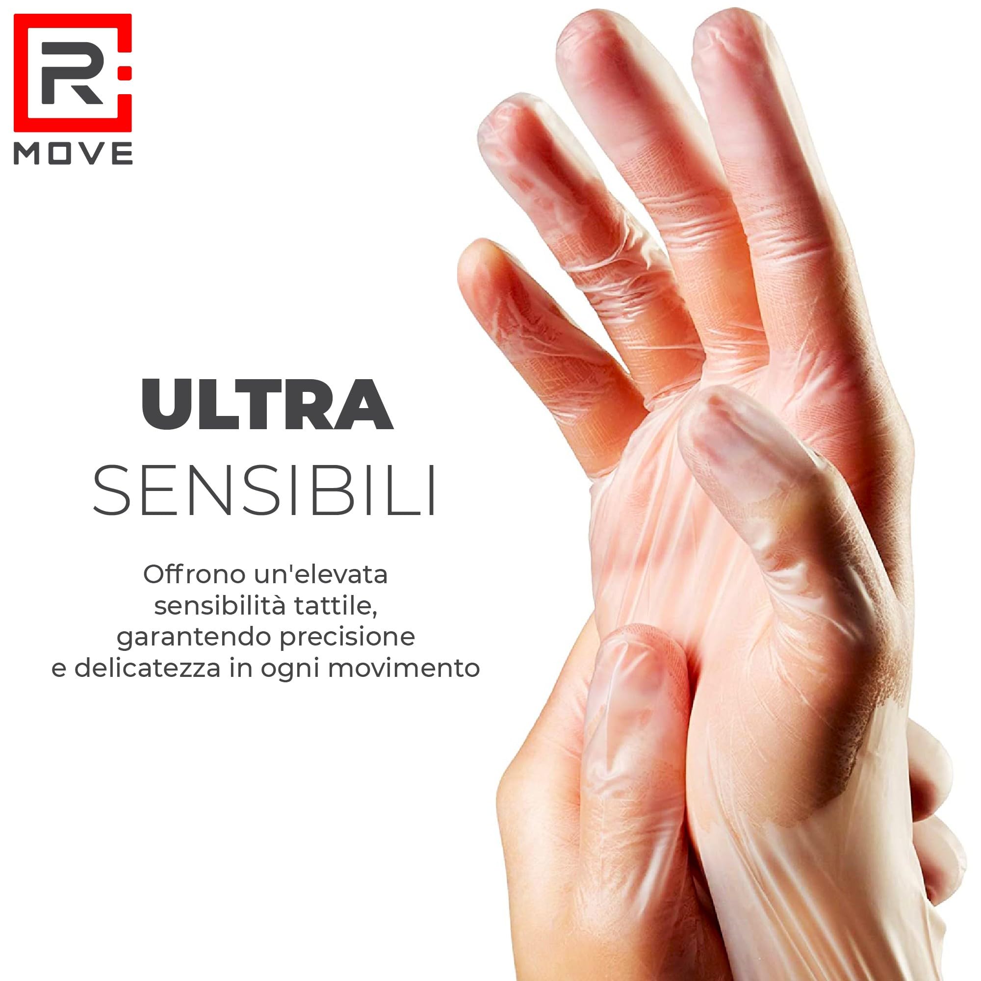 Guanti in vinile monouso M senza polvere 1000 pezzi ambidestri usa e getta per alimenti non sterili senza lattice ipoallergenici