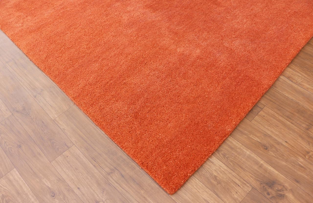 Eiv Plan Handmade Wool Area Rug – Artistic Pattern, Soft & Plush Pile, Durable Hand-Tufted Carpet for Living Room, Bedroom & Home Décor