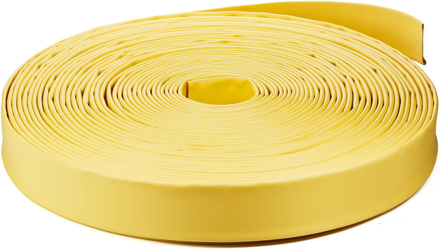 Chanzon 3:1 Ratio - 80ft Roll - Heat Shrink Tubing 1" (25.4mm) - Marine Grade Waterproof Adhesive Lined - (25M Total Length) Yellow Polyolefin Sleeving Wrap Shrinking 3 to 1 Ratio 1pcs