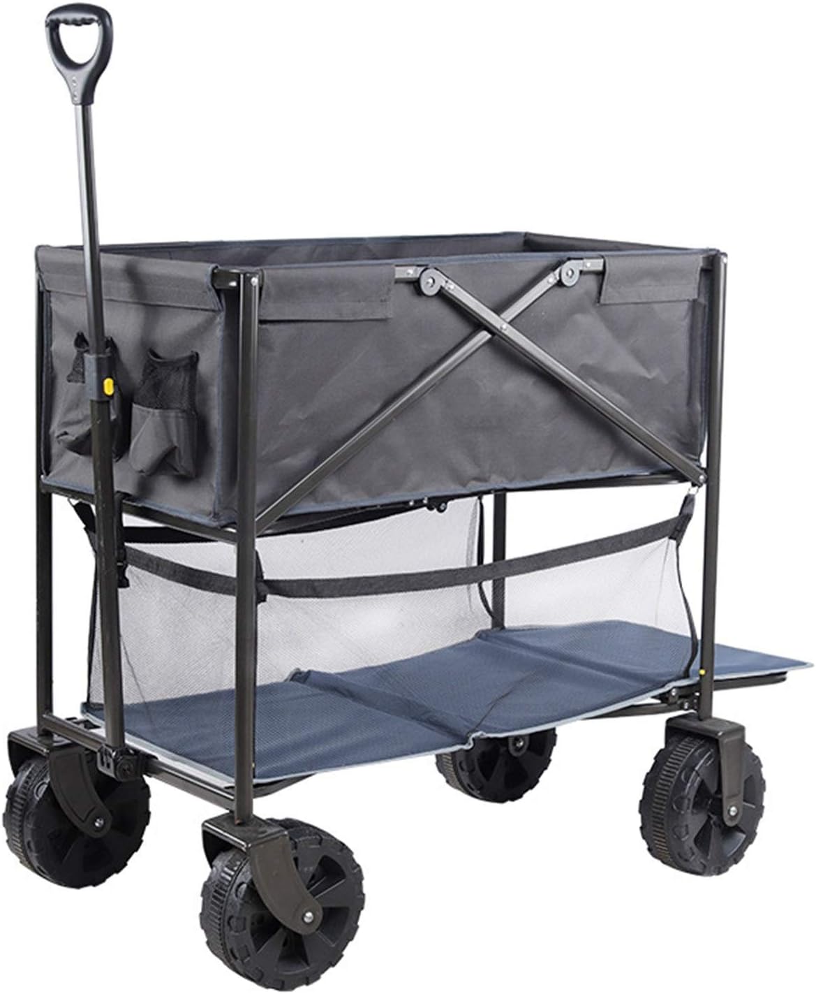 キャリーワゴン 【230L大容量 長物対応 後部展開可 耐荷重250kg】 大型キャリーワゴン 大容量230L 後部展開可 ブレーキ付き 長物