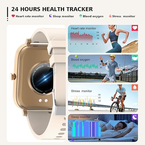 Miniatura 3 de Reloj inteligente para hombres y mujeres, reloj inteligente de 1.83 pulgadas para iPhone, Samsung y Android, compatible con teléfonos Android, reloj