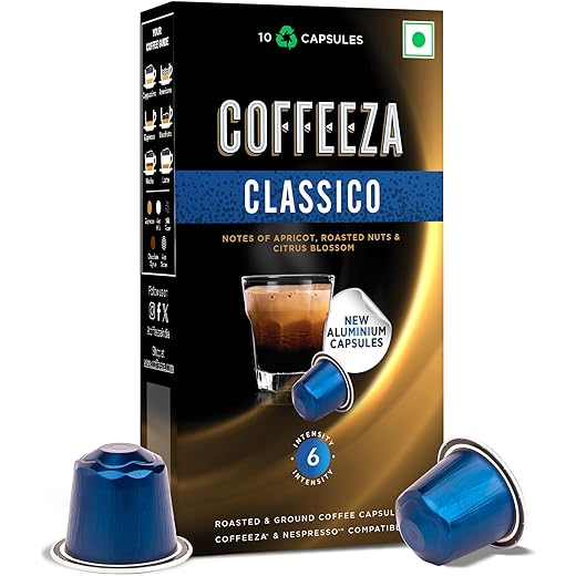 Coffeeza Classico Aluminium Coffee Capsules Intensity 6 100