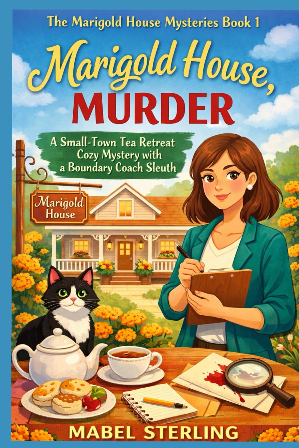 Marigold House, Murder: A Small-Town Tea Retreat Cozy Mystery with a Boundary Coach Sleuth (The Marigold House Mysteries)