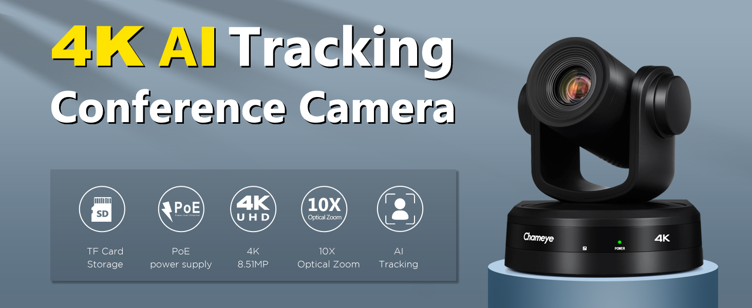 Amazon.com: Chameye 4K PTZ Conference Room Camera, 10X